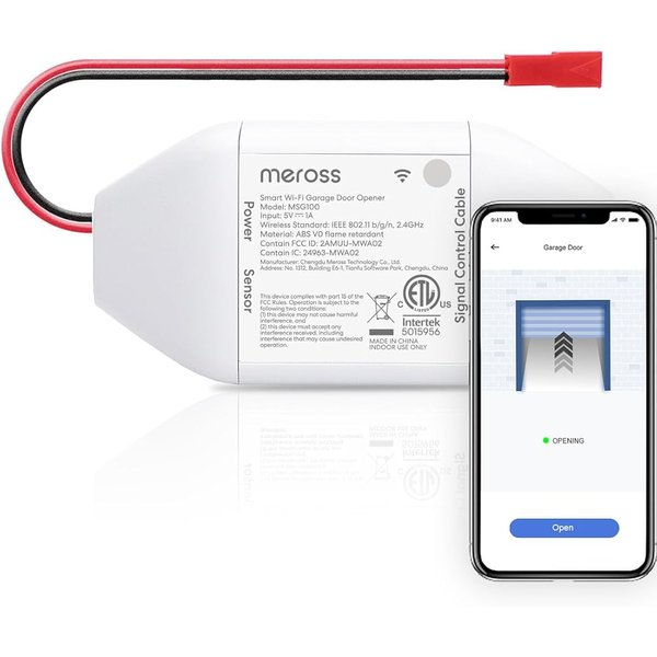 meross Smart WiFi Garage Door Opener Remote with app control